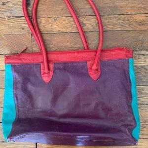 Vintage 1990s Colorblock Purse